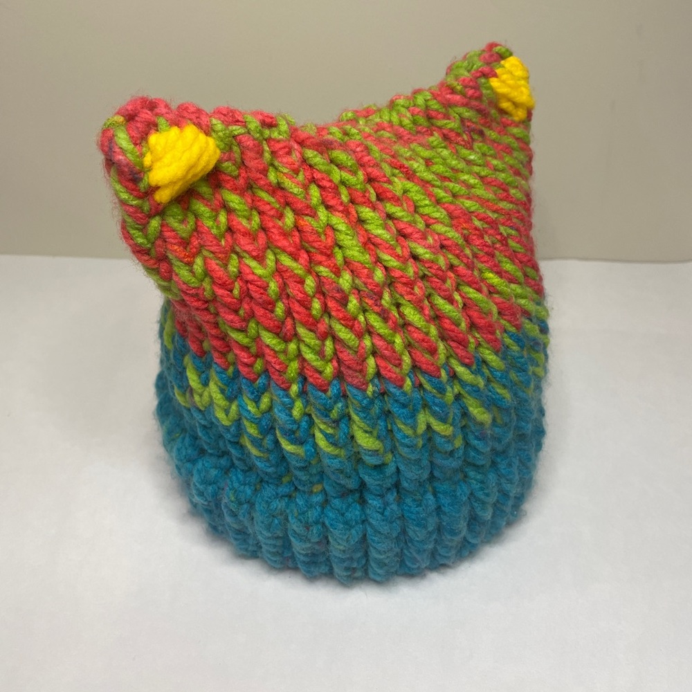 New** handmade infant cat toque hat